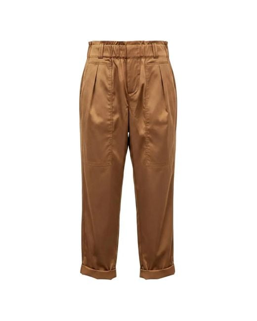 Ralph Lauren Natural Elasticated-Waist Tapered Trousers