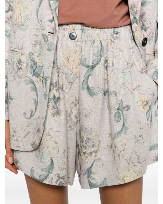 Forte_forte White Printed Shorts