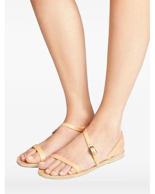 Ancient Greek Sandals Pink Niove Flat Sandals