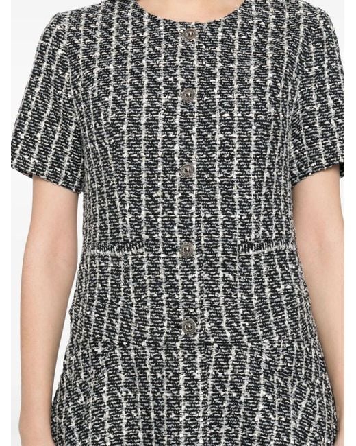 B+ AB Black Tweed Mini Dress