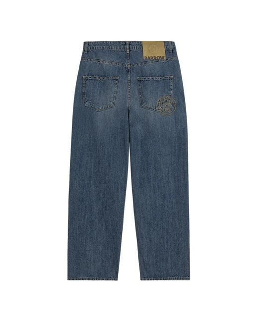 Barrow Blue Patch-Pocket Jeans