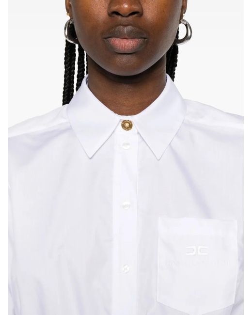 Chemise En Coton Elisabetta Franchi en coloris White