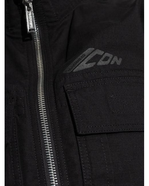 DSquared² Black Icon Bomber Jacket