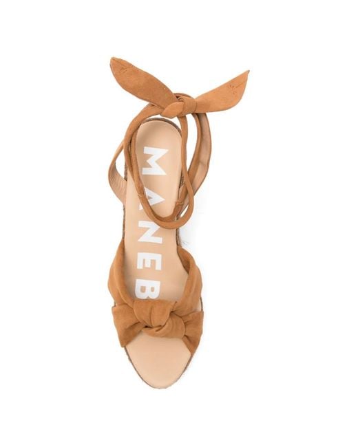 Manebí White Knot Tie Espadrilles
