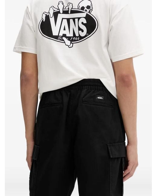 Vans Black Drawstring Cargo Shorts for men