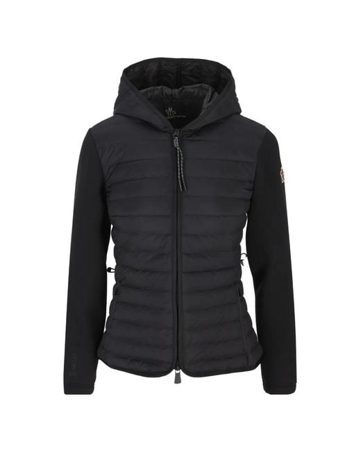 Moncler Black Quilted Hybrid Hoodie