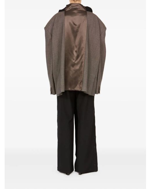 MM6 by Maison Martin Margiela Brown Einreihiges Sakko