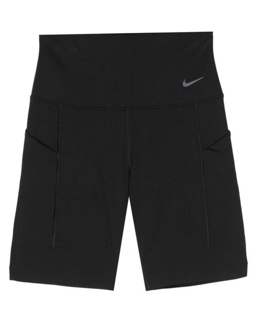 Nike Black Shorts mit Swoosh-Print