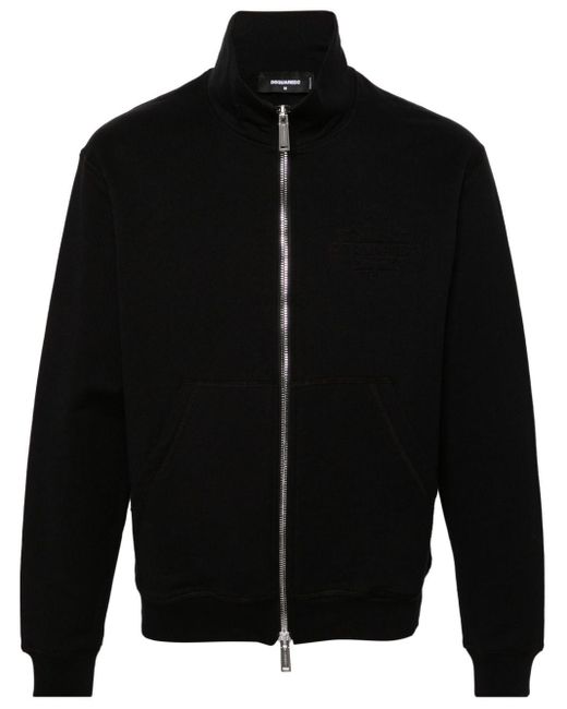 DSquared² Black Zip-up Sweatshirt, for men