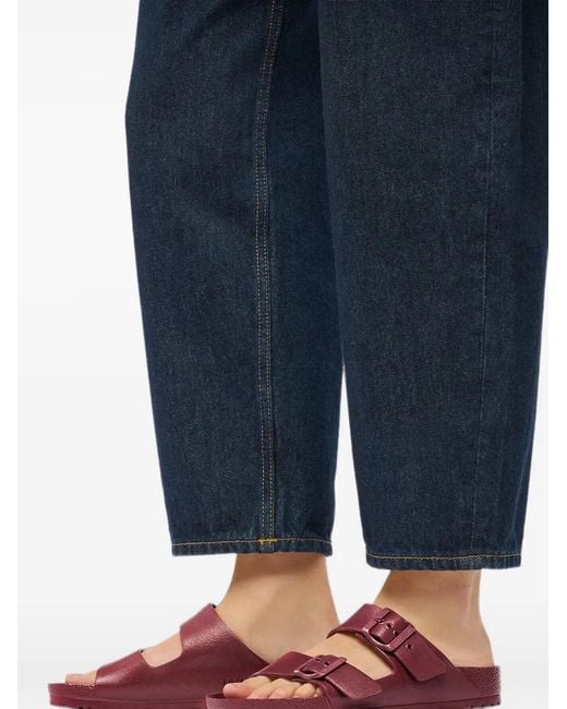 Birkenstock Purple Arizona Buckle-Fastening Slides