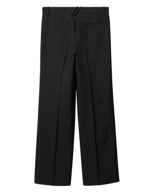 Pantalon de costume en laine mélangée Burberry pour homme en coloris Black