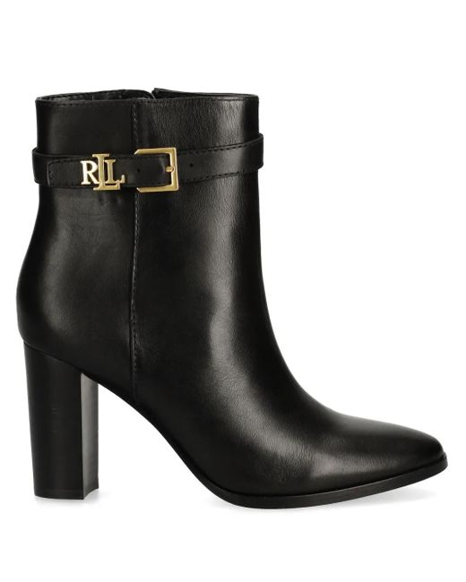 Ralph Lauren Black Bailey Boots