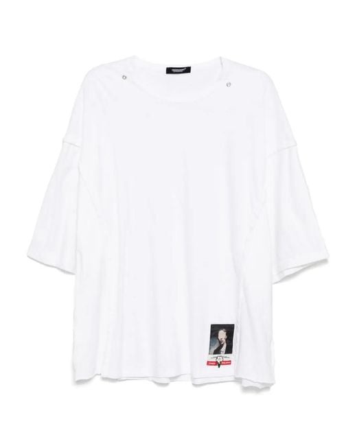 Undercover White Panelled T-Shirt for men
