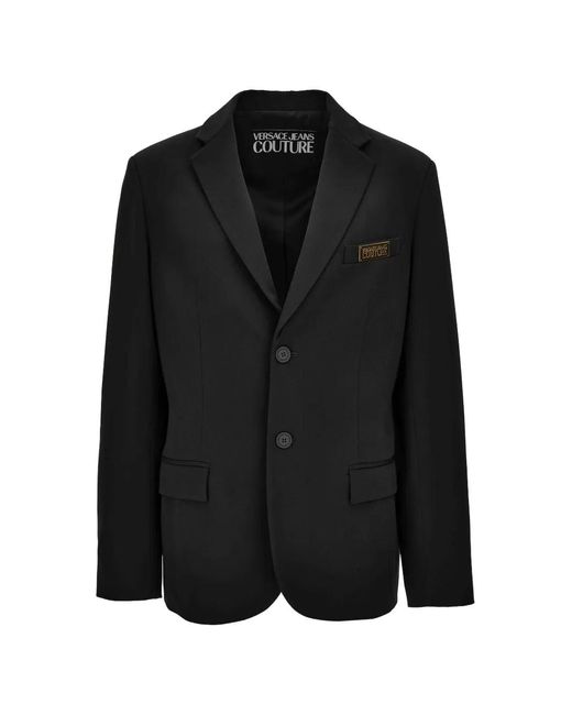 Versace Jeans Couture Black Button-Fastening Blazer for men