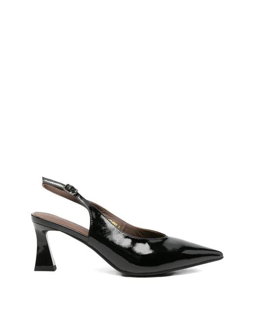 SERGIO MORETTI FIRENZE Black Pointed-Toe Pumps