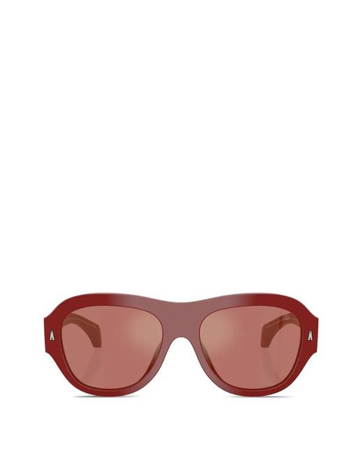 Moncler Pink Elevane Oval-Frame Sunglasses