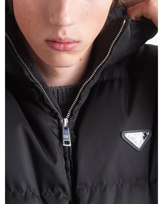 Prada Blue Re-Nylon Down Jacket for men