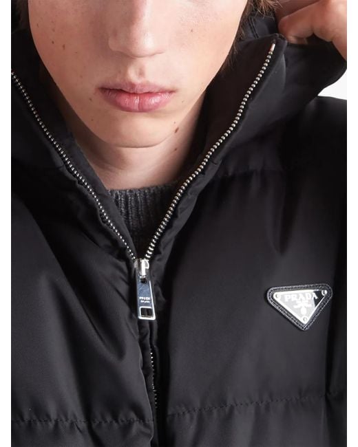 Prada Re-Nylon Donsjack in het Blue voor heren