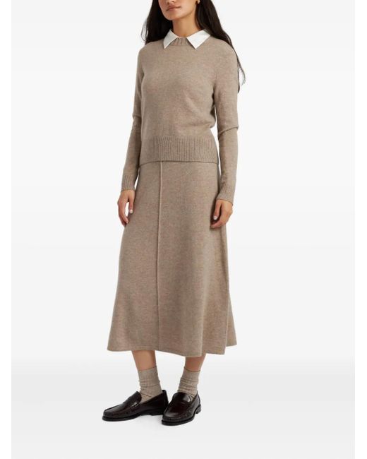 Chinti & Parker Natural Round-Neck Sweater