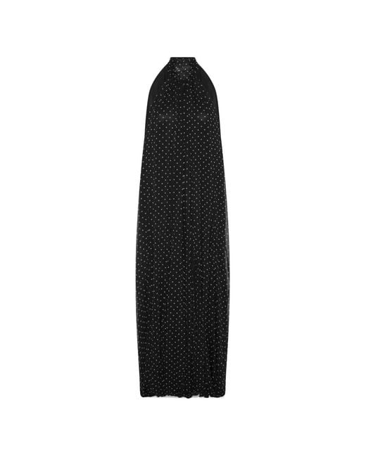 ROTATE BIRGER CHRISTENSEN Black Chiffon Balloon Jumpsuit