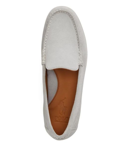 Polo Ralph Lauren Gray Merton Suede Loafers for men
