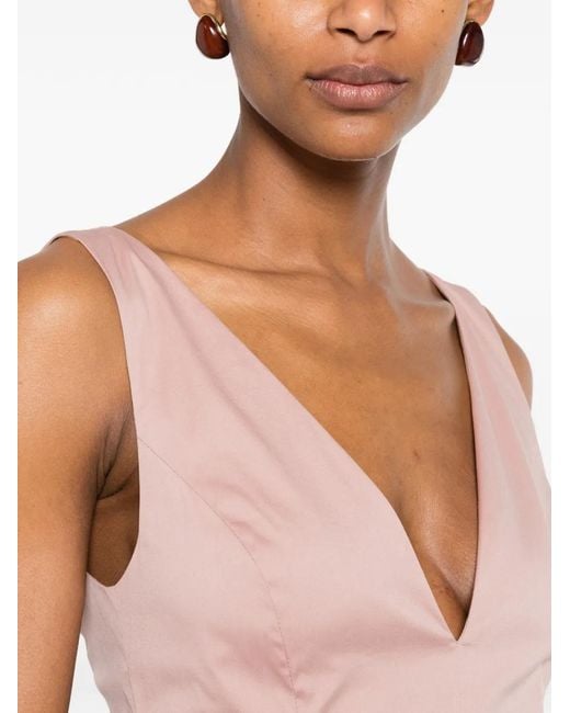 BERNADETTE Pink Aurelia Pleated Maxi Dress