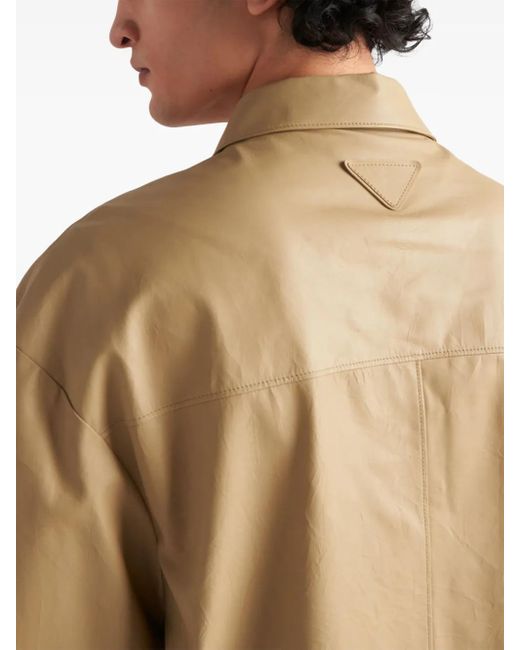 Prada Natural Leather Shirt for men