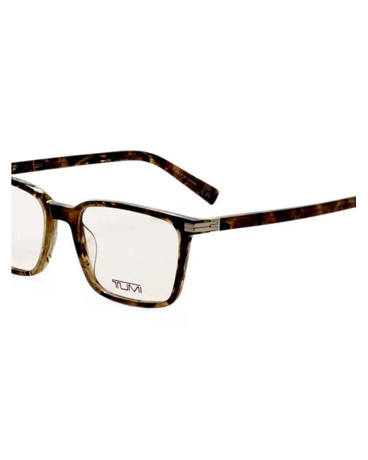 Tumi Multicolor Tortoiseshell-Effect Rectangle-Frame Glasses