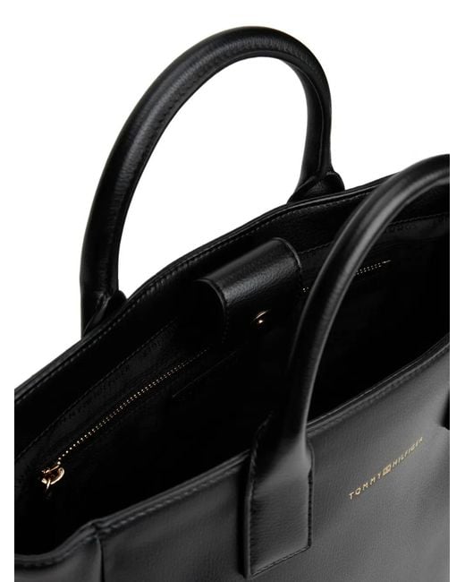 Tommy Hilfiger Black Top-Handle Tote Bag