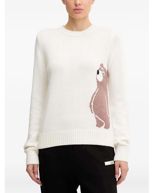 Pull En Laine EA7 en coloris White