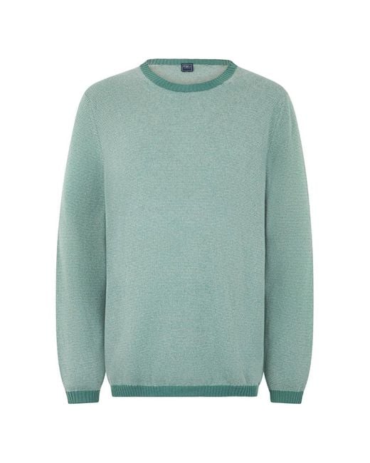 Fedeli Green Fine-Knit Cashmere Sweater for men