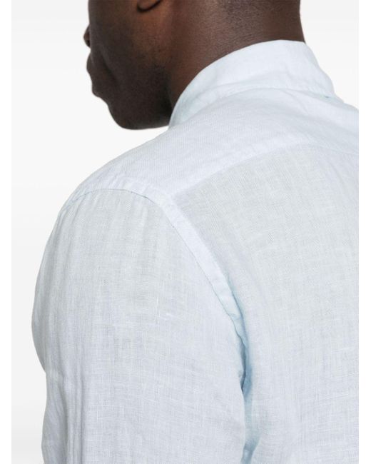 Camisa de manga larga Barena de hombre de color White