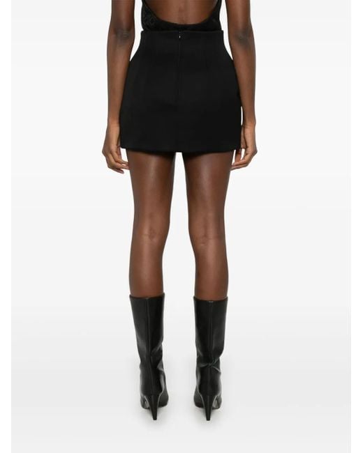 Wardrobe NYC Black Sculpted Mini Skirt