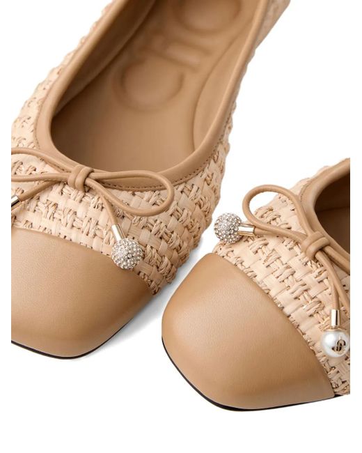 Jimmy Choo Elme Ballerina's in het Natural