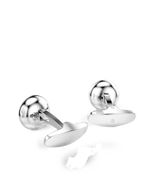 Swarovski White Crystal Cufflinks for men