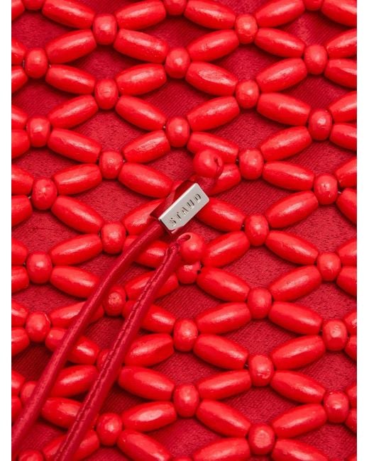 Staud Red Karla Tote Bag