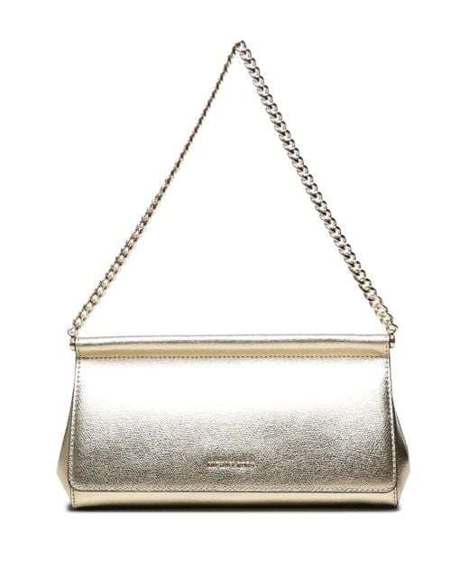 MICHAEL Michael Kors White Carmine Schultertasche mit Klappe
