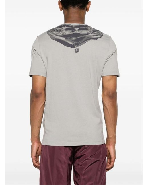 C P Company T-Shirt mit Goggle-Print in Gray für Herren