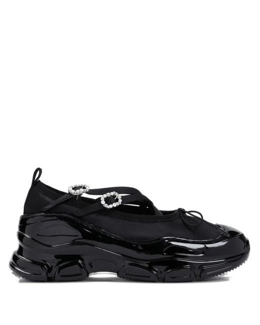 Ballerines À Ornements En Cristal Simone Rocha en coloris Black