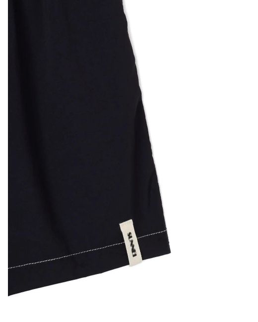 Sunnei Black Drawstring Swim Shorts for men