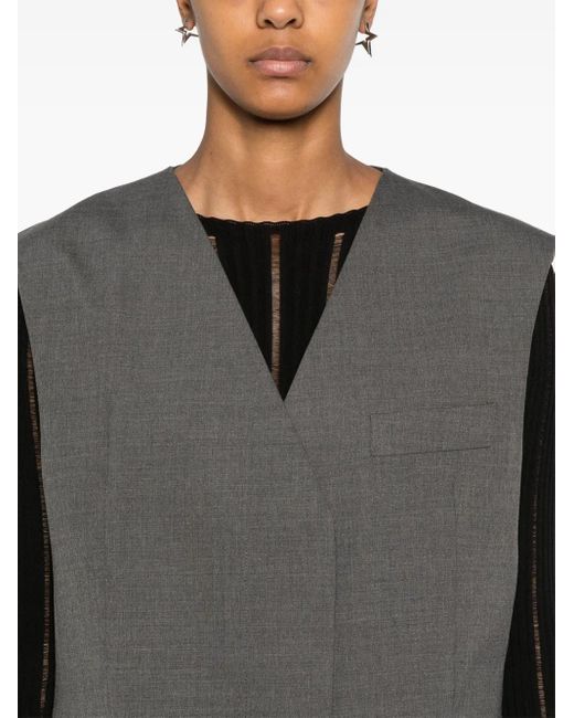 Remain Gray Boxy Waistcoat