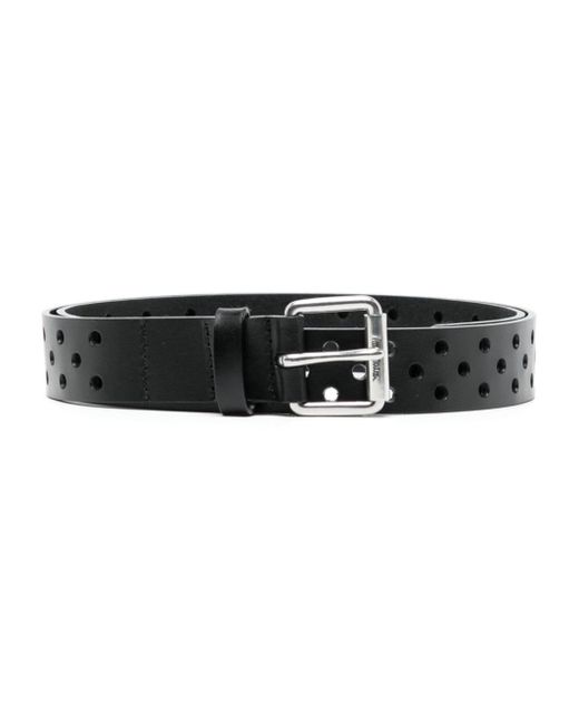 Paul Smith Black Perforated Leather Belt for men