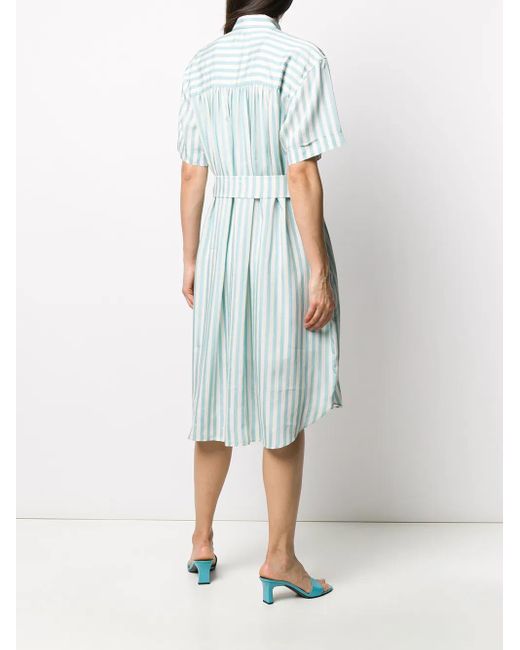 Paul Smith Blue Striped Shirt Dress