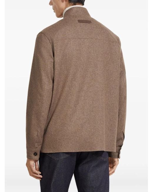 メンズ Zegna Oasi カシミア ジャケット Brown