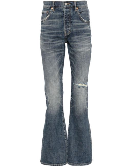 Purple Brand Blue Mid-rise Flared Jeans for men