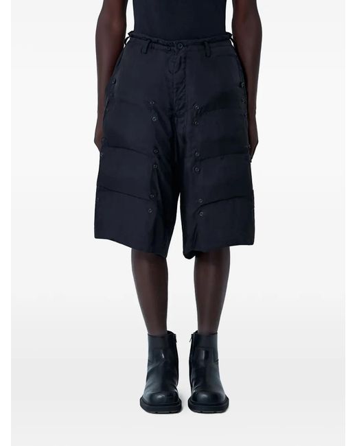 Yohji Yamamoto Blue Padded Shorts for men