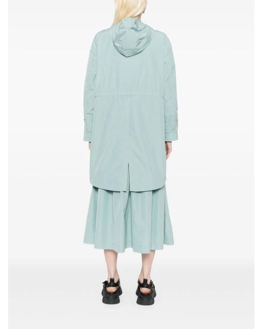 SPORT b. by agnès b. Blue Logo-Patch Coat