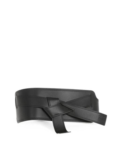Loewe Gray Knot-Detail Obi Belt
