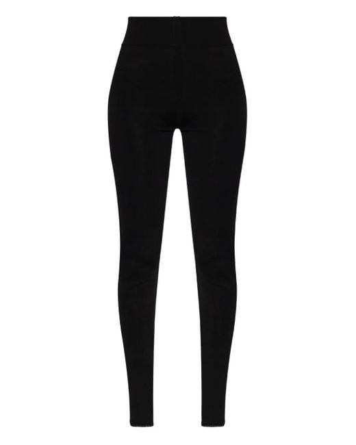 Rick Owens Black Wollhose mit hohem Bund