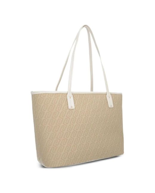 Liu Jo White Logo Pattern Bag